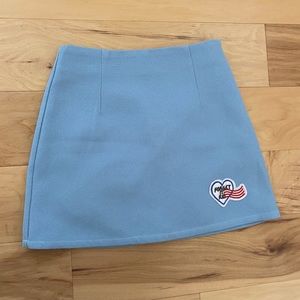 Short Bodycon Mini Skirt - Baby Blue